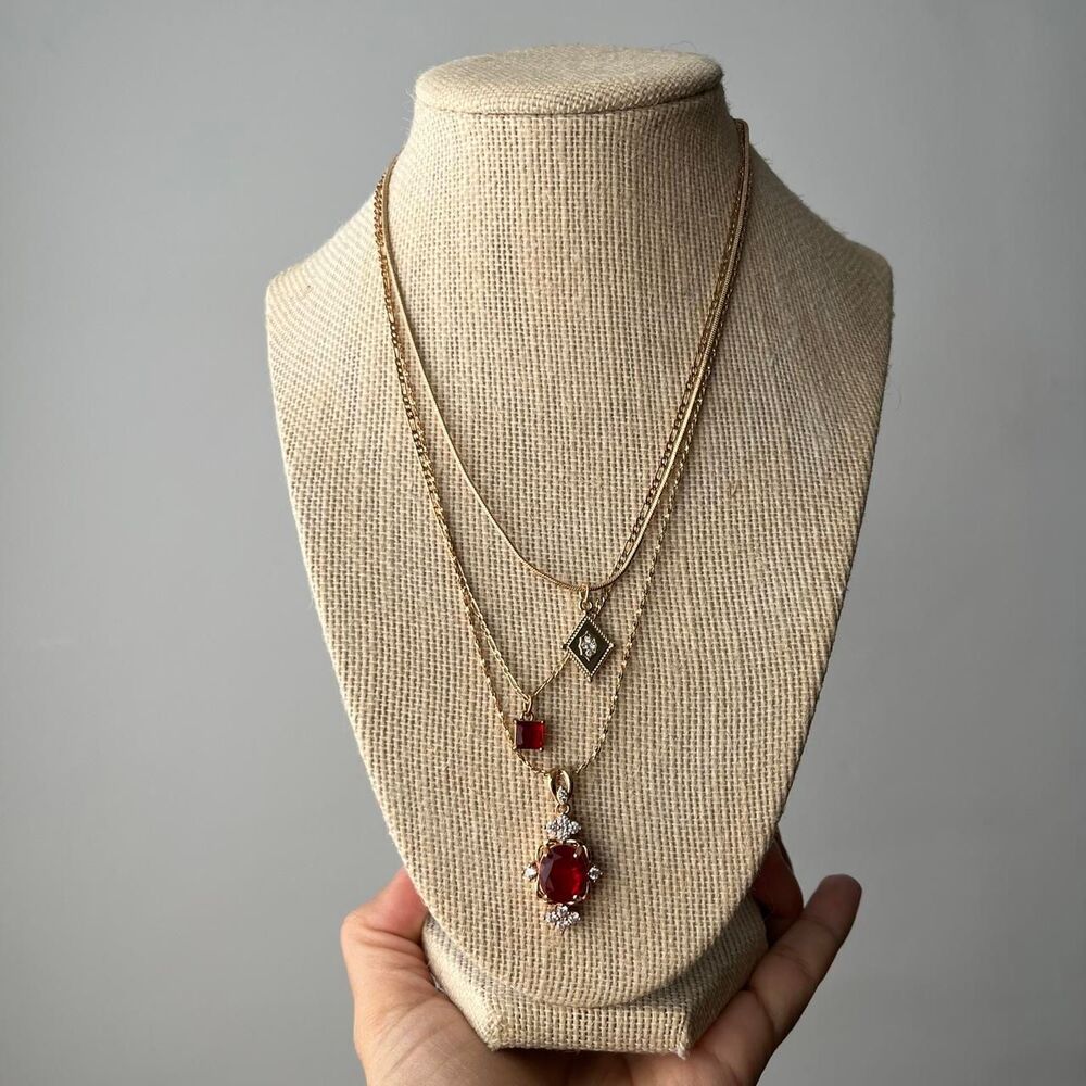 Unbranded Women's Gold and Red Jewellery